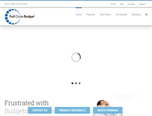 Tablet Screenshot of fullcirclebudget.com